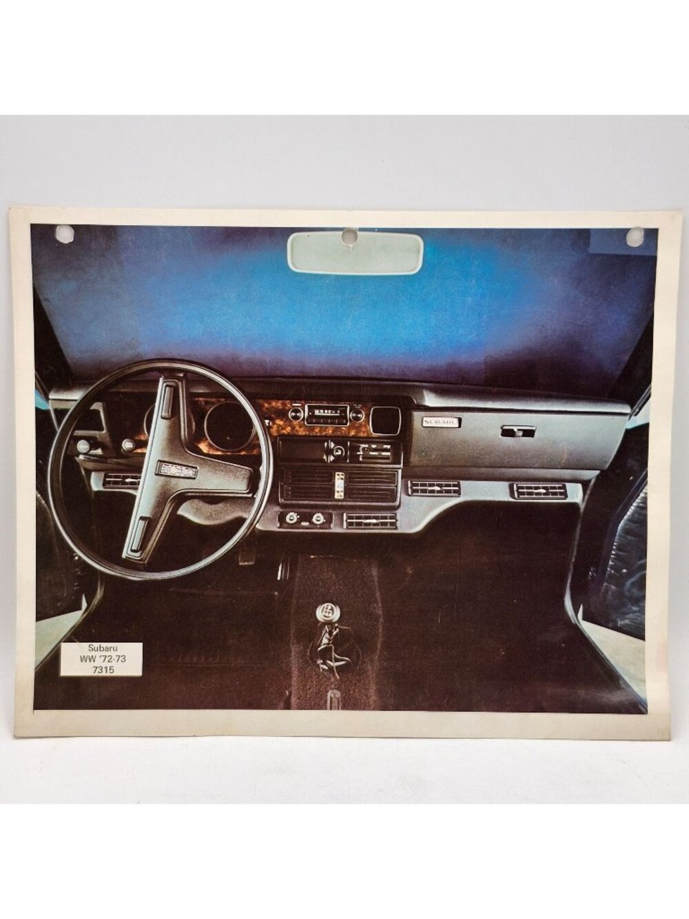 Subaru WW 1972 1973 7315 Vintage Dashboard Interior Photo Print 8x10